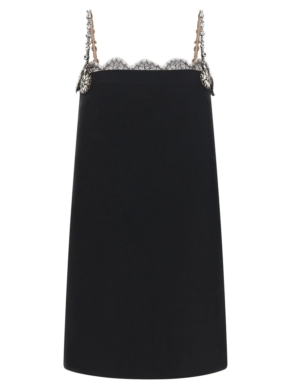 Valentino Garavani Black Virgin Wool Short Dress