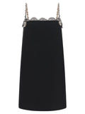 Valentino Garavani Black Virgin Wool Short Dress