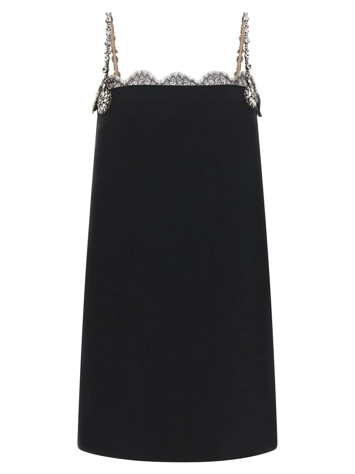 Valentino Garavani Black Virgin Wool Short Dress