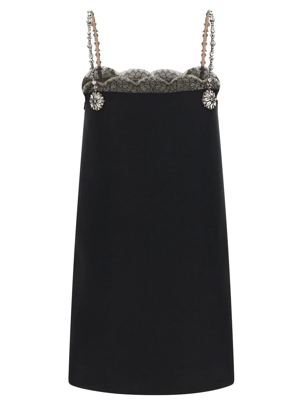 Valentino Garavani Black Virgin Wool Short Dress