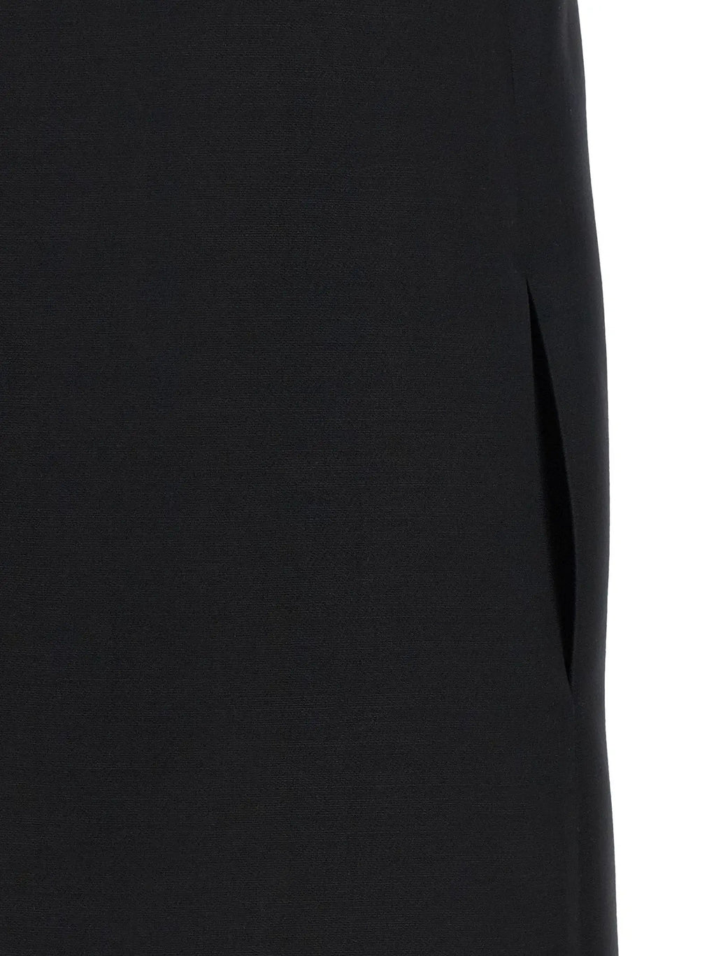 Valentino Garavani Black Virgin Wool Short Dress