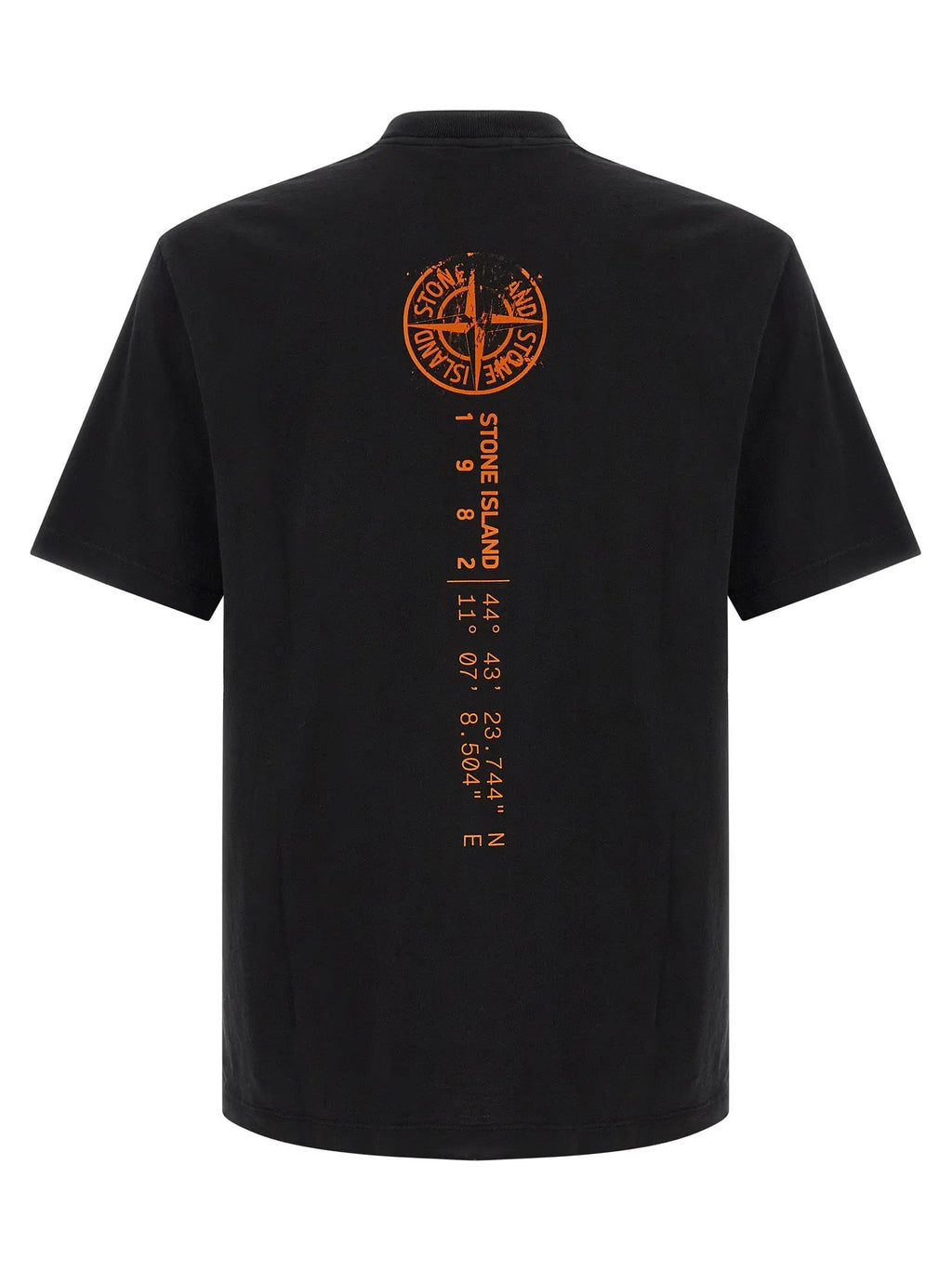 Stone Island Orange Cotton T-Shirt