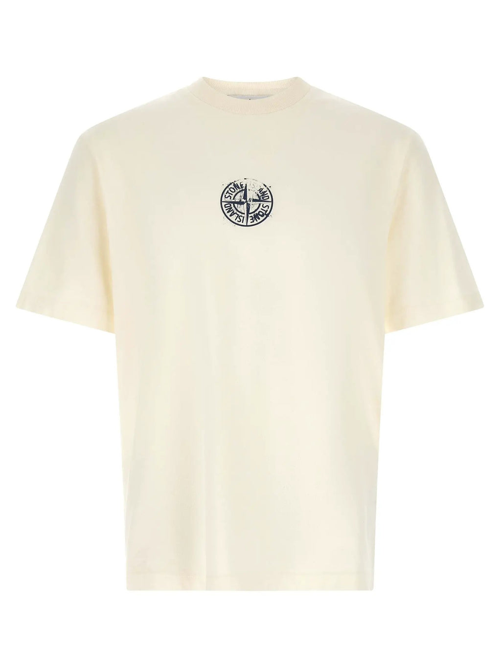 T-shirt Stone Island en coton bleu