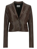 The Andamane Brown Polyester Blazer