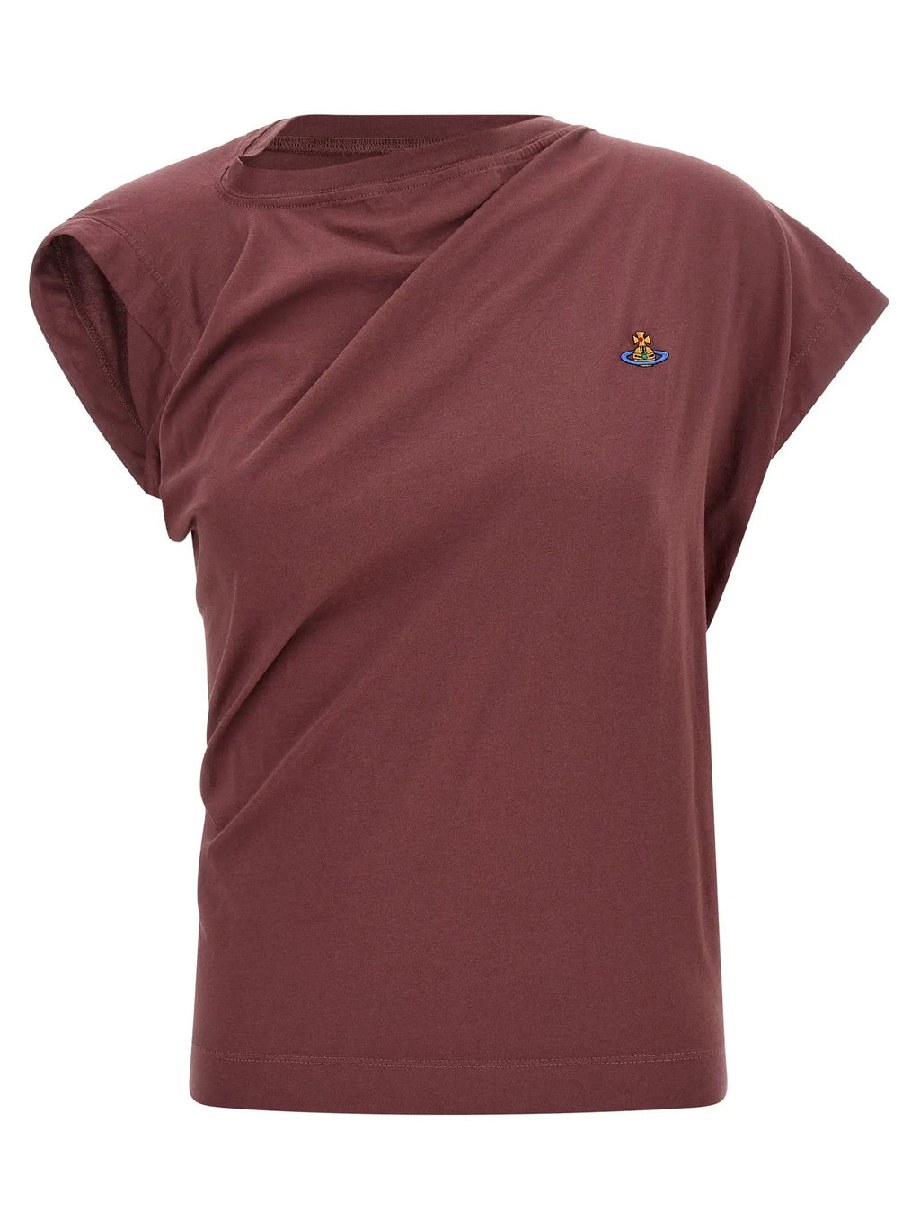 Vivienne Westwood Bordeaux Cotton Sleeveles T-Shirt