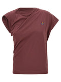 Vivienne Westwood Bordeaux Cotton Sleeveles T-Shirt