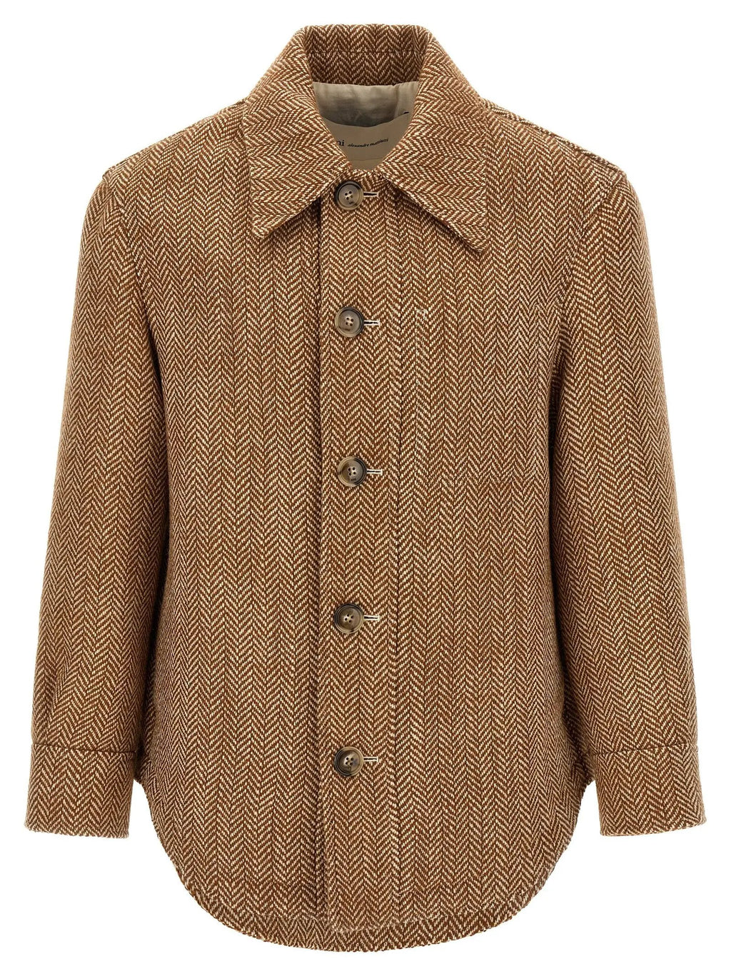 Ami Paris Brown Virgin Wool Jacket