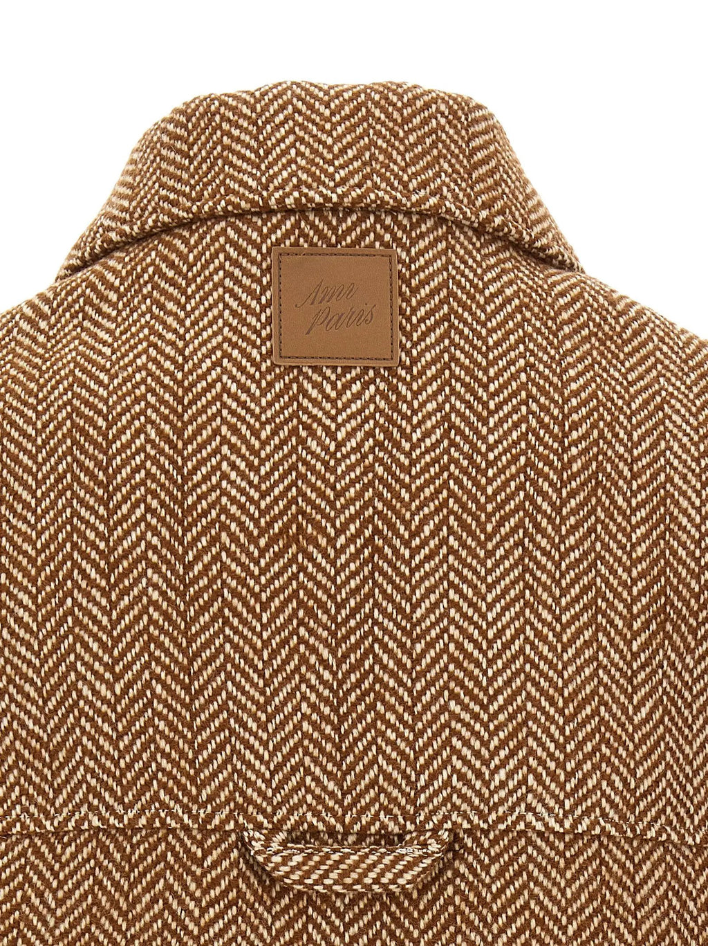 Ami Paris Brown Virgin Wool Jacket
