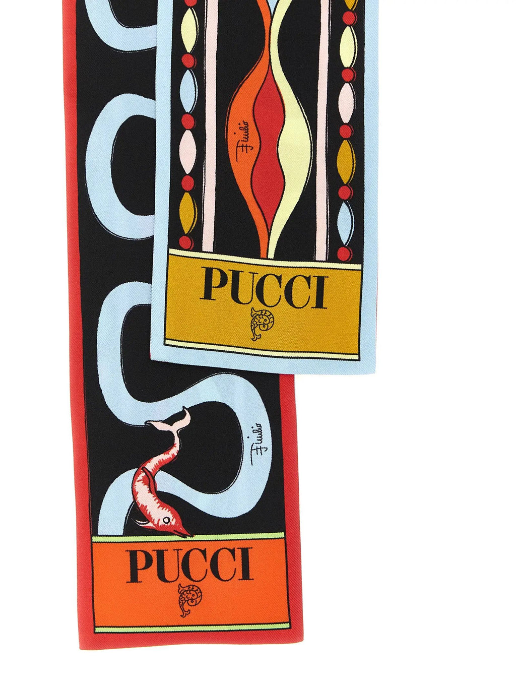 Foulard en soie multicolore Emilio Pucci