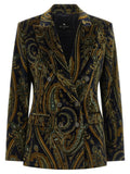 Etro Blue Cotton Blazer
