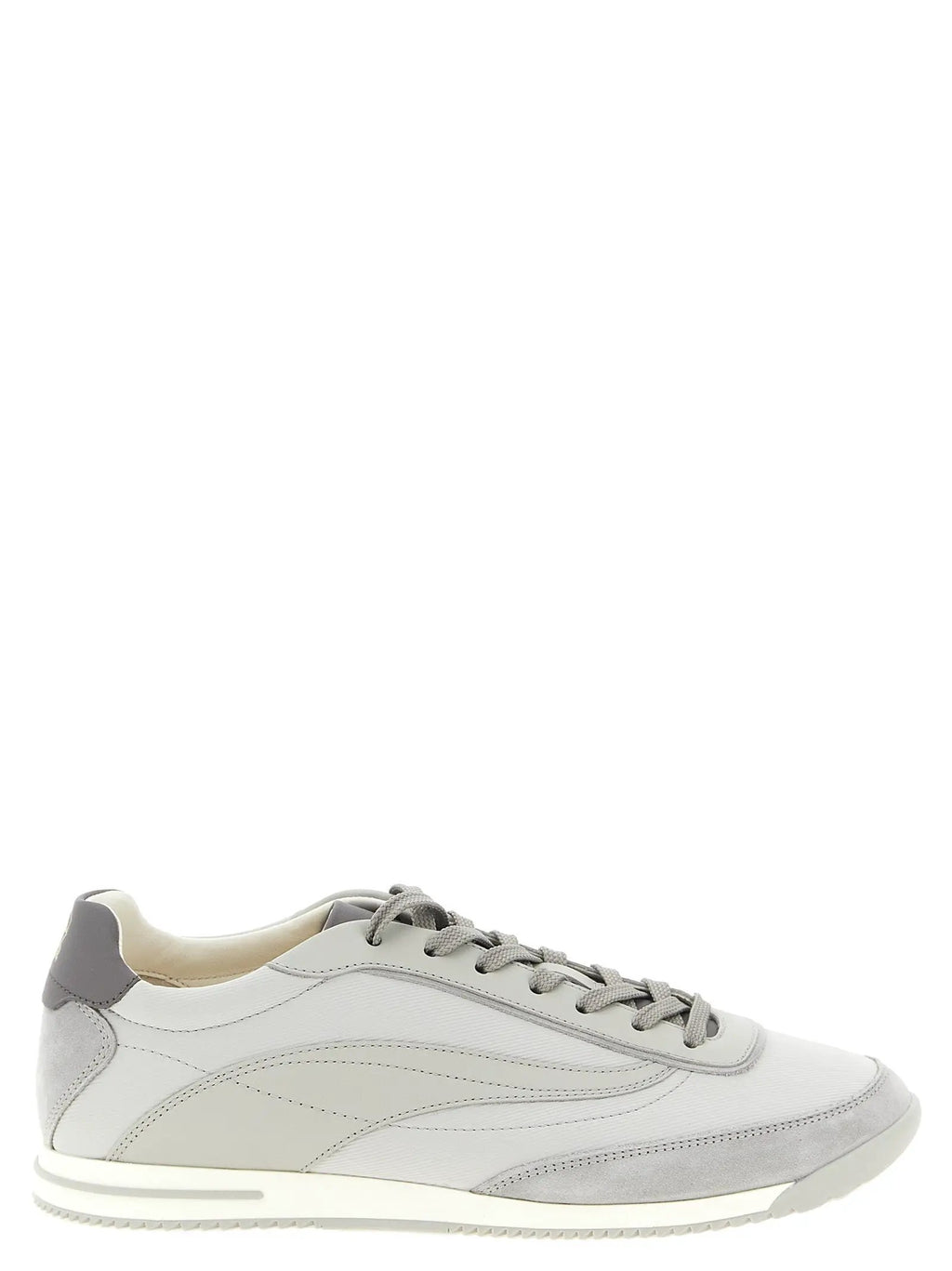 Brunello Cucinelli Gray Polyethylene Low Top Sneakers