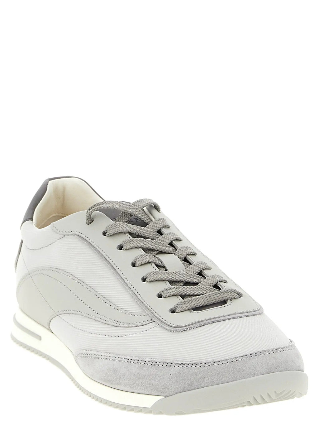 Brunello Cucinelli Gray Polyethylene Low Top Sneakers