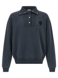 Brunello Cucinelli Blue Cotton Sweatshirt