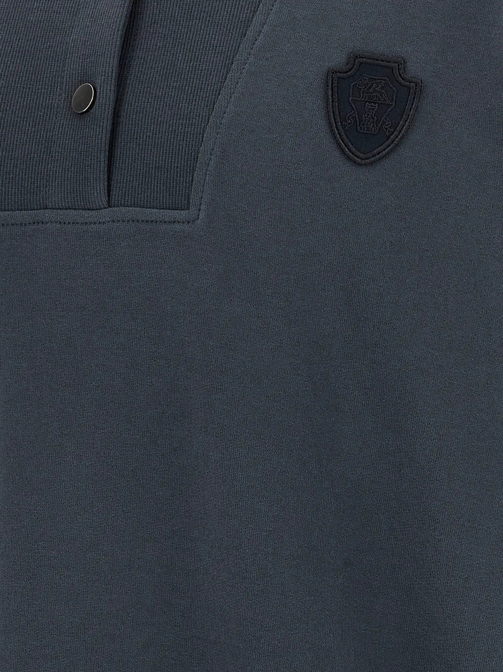 Brunello Cucinelli Blue Cotton Sweatshirt
