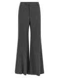 Brunello Cucinelli Gray Virgin Wool Flared Pants