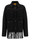 Guest in Residence Black Wool Full-Length Jacket