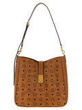 MCM Brown Polyethylene Shoulder Bag