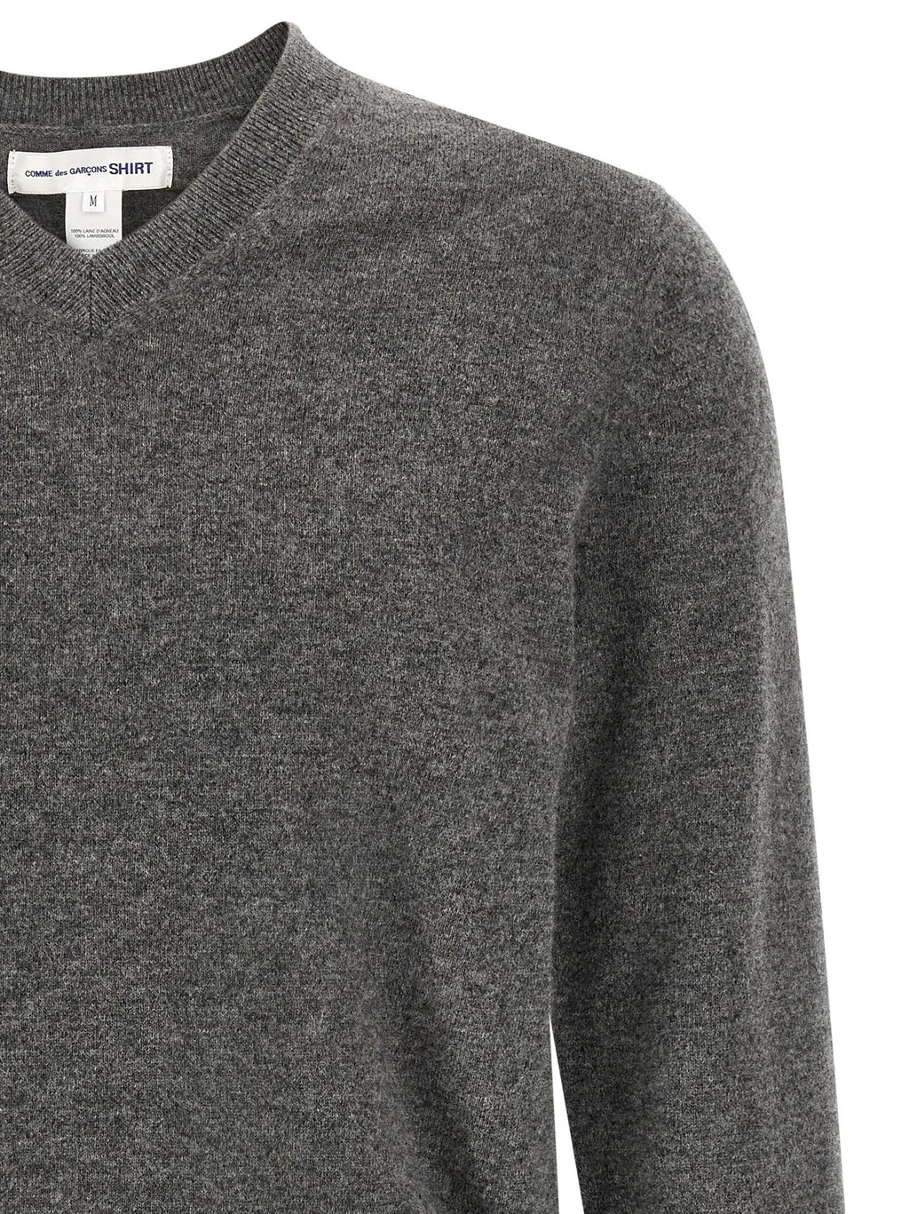 Comme Des Garçons Gray Wool Cardigan