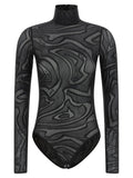Emilio Pucci Black Polyamide Bodysuit