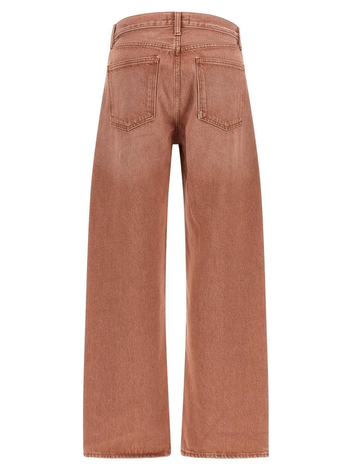 Agolde Jean en denim de coton multicolore
