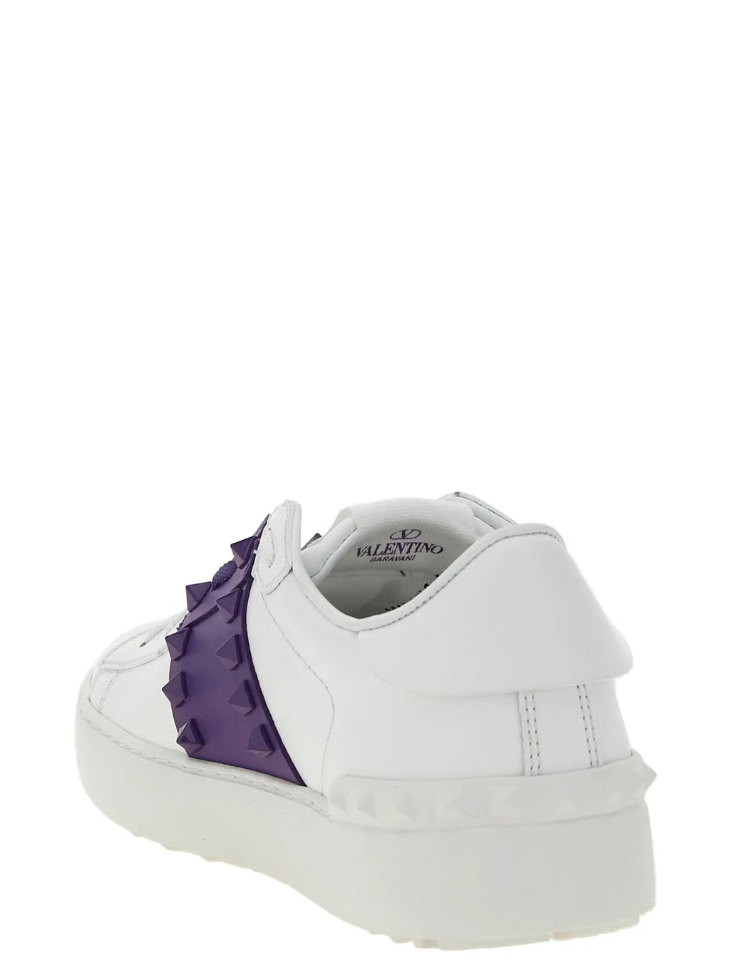 Valentino Garavani Purple Calfskin Low Top Sneakers