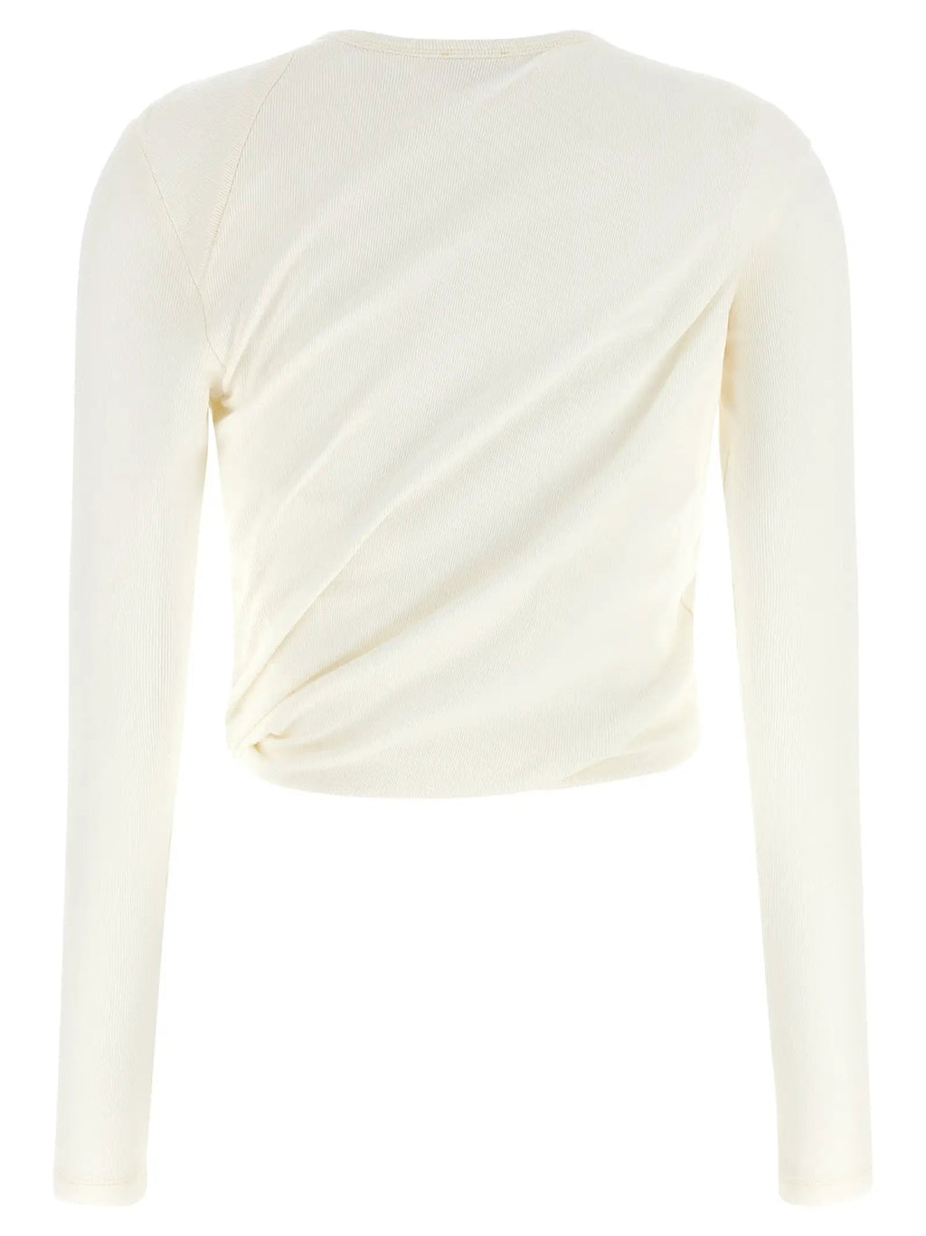 T-shirt Diesel manches longues en coton blanc