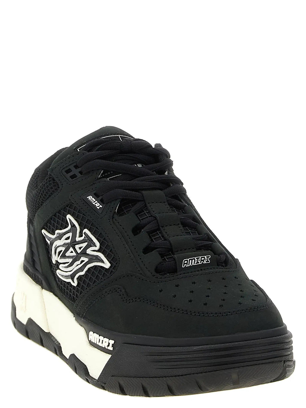 Baskets Amiri athlétiques bicolores en cuir de veau