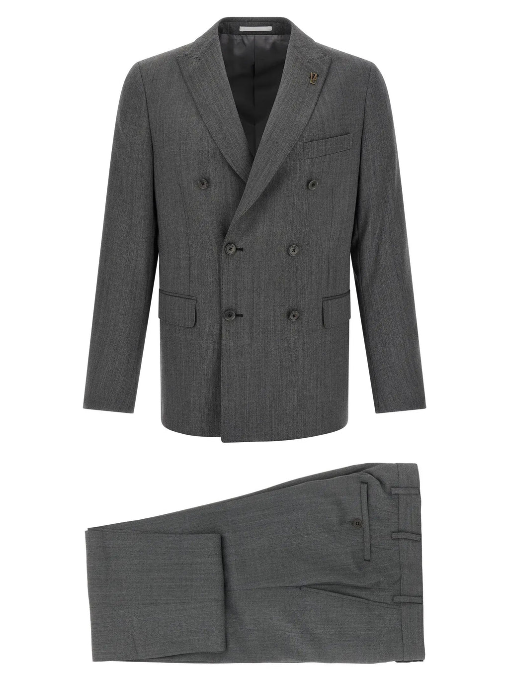 Pal Zileri Gray Wool Suit