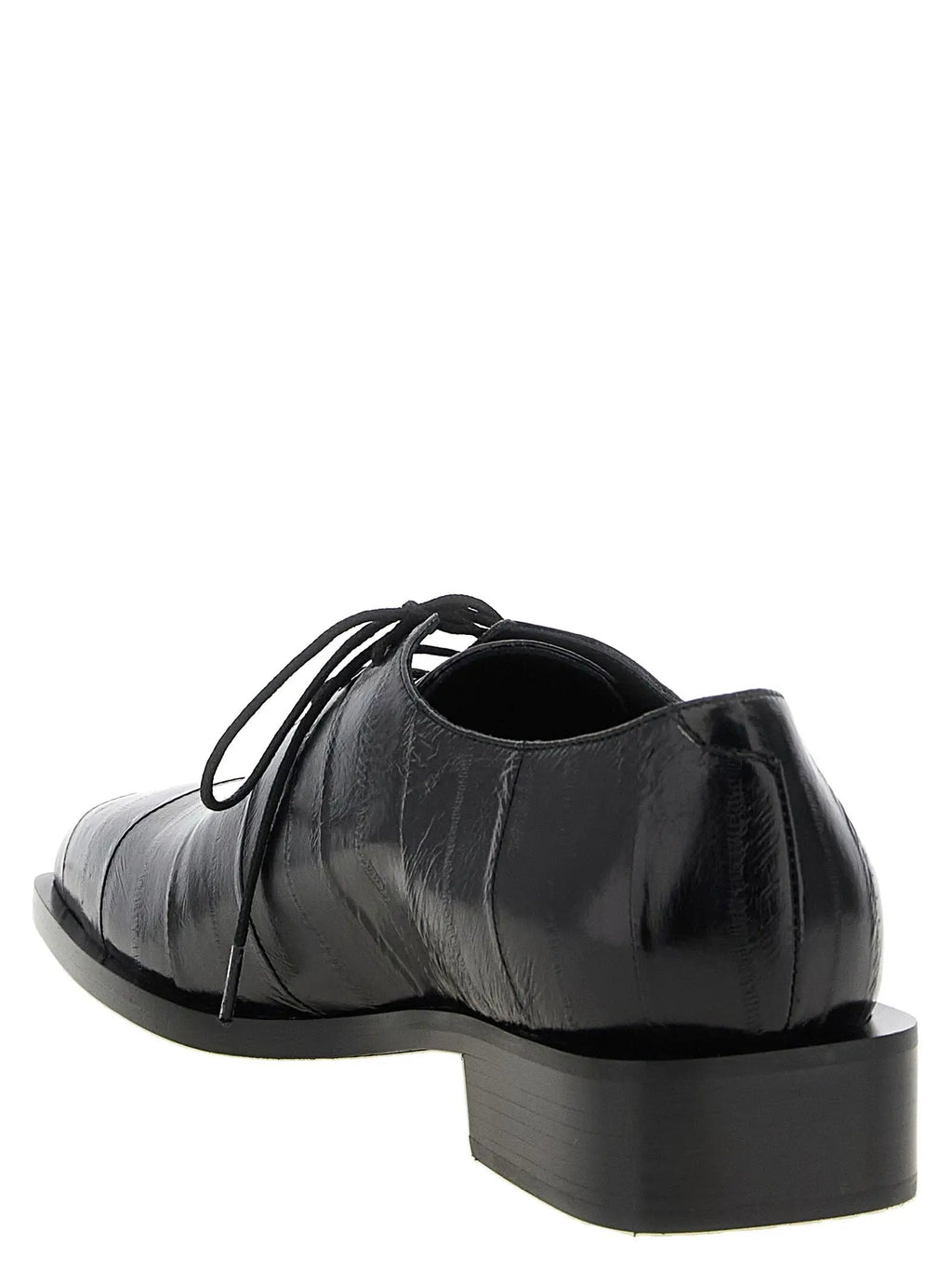 Giuseppe Zanotti Black Leather Oxfords And Derbies