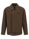 Dries Van Noten Brown Cotton Full-Length Jacket