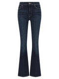 Mother Denim Blue Cotton Flared Jeans