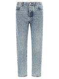 Brunello Cucinelli Blue Cotton High-Waisted Jean