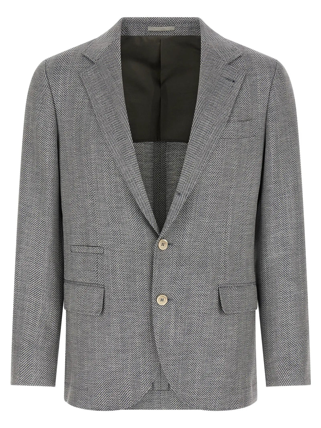Brunello Cucinelli Gray Wool Blazer