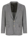 Brunello Cucinelli Gray Wool Blazer