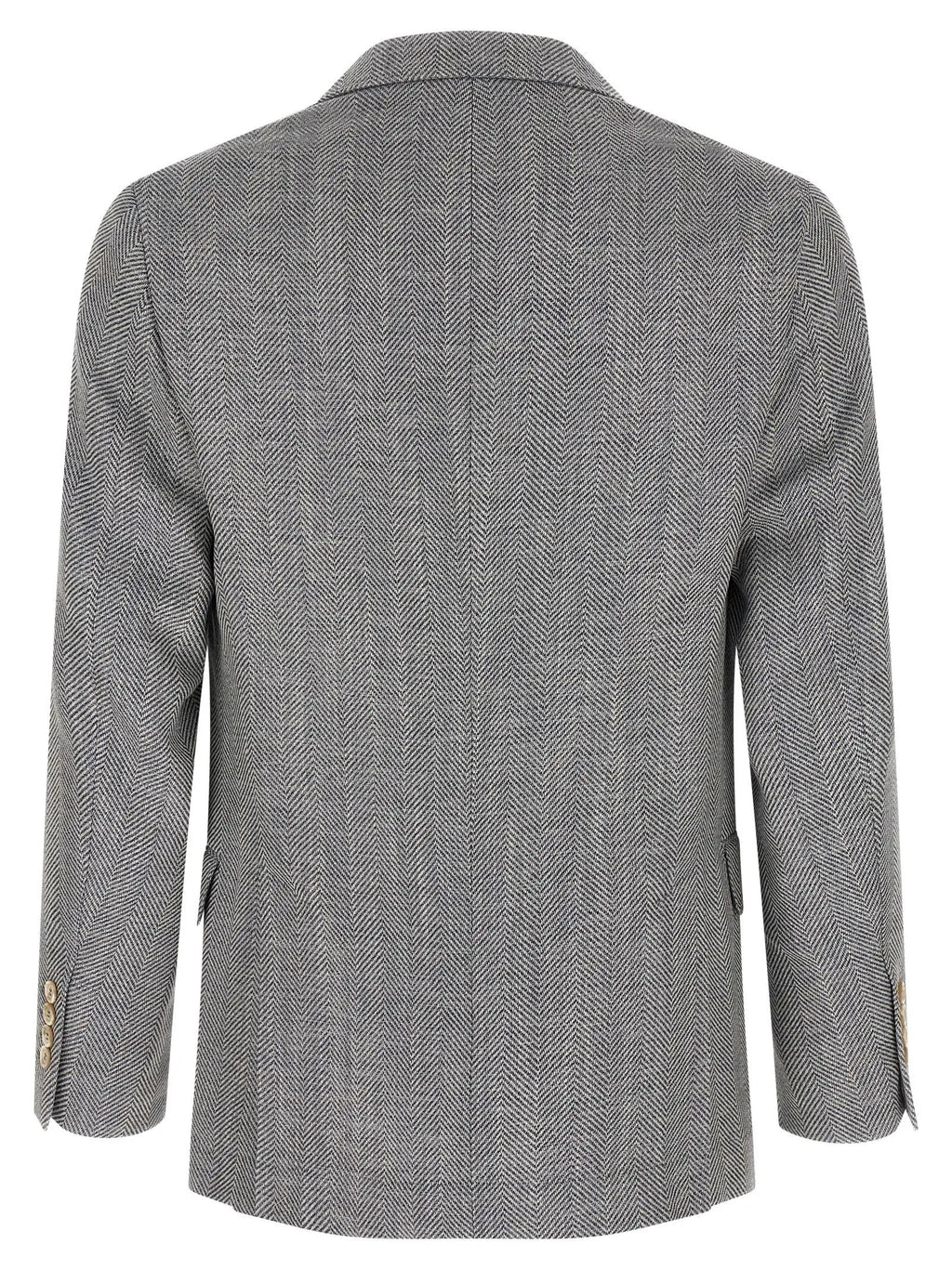 Brunello Cucinelli Gray Wool Blazer