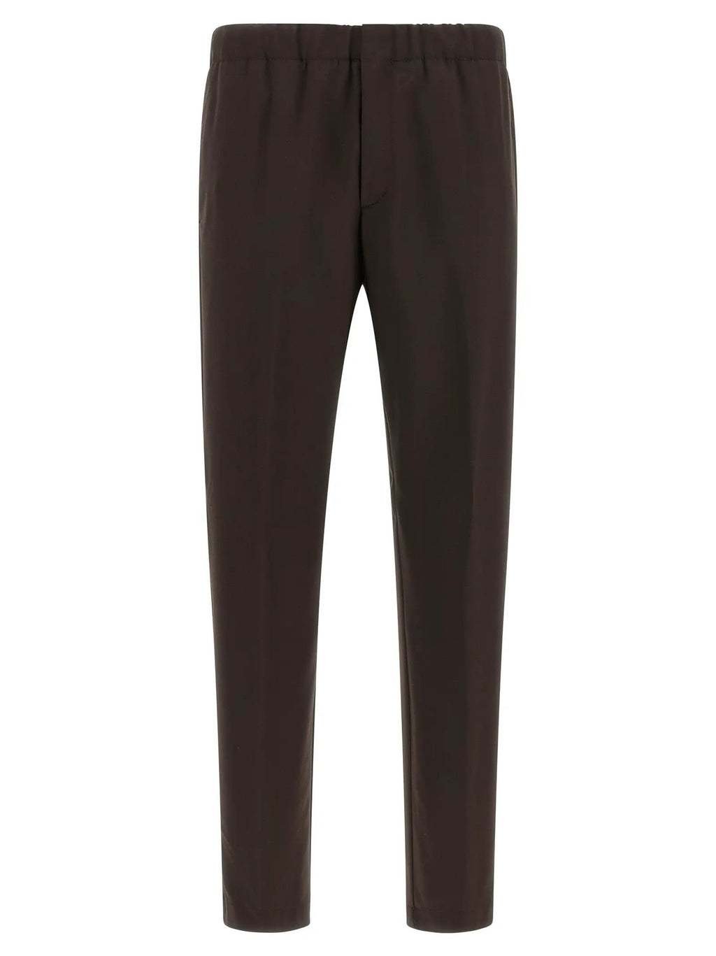 Lardini Brown Virgin Wool Casual Pants
