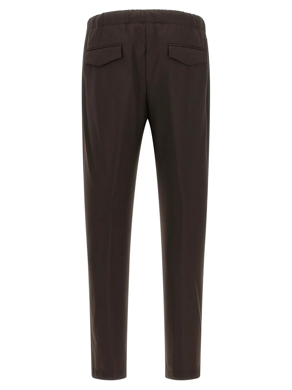 Lardini Brown Virgin Wool Casual Pants