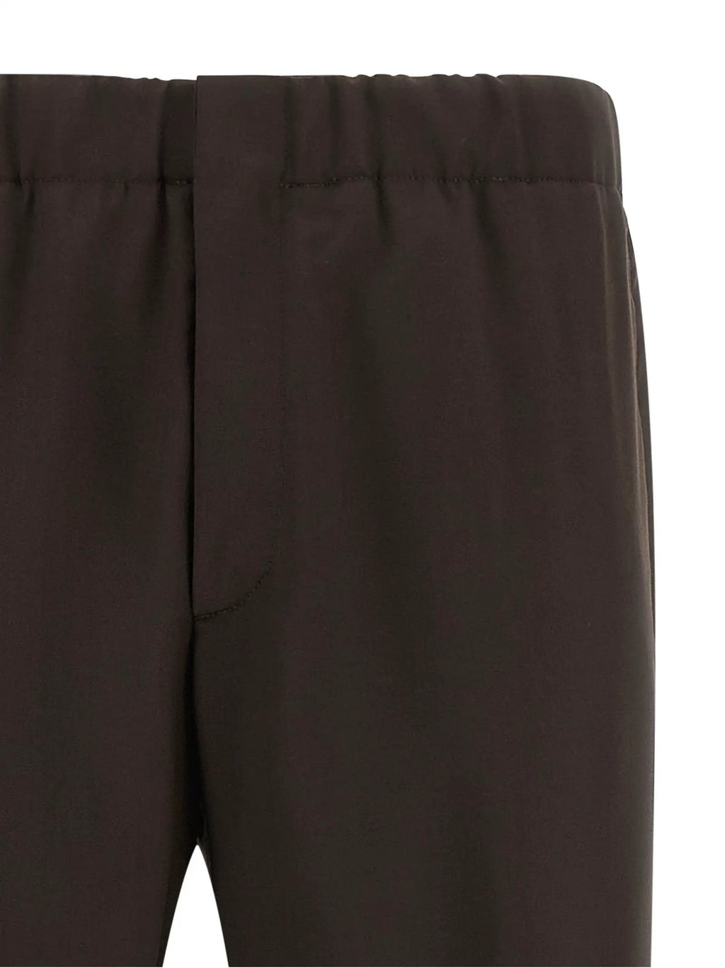 Lardini Brown Virgin Wool Casual Pants