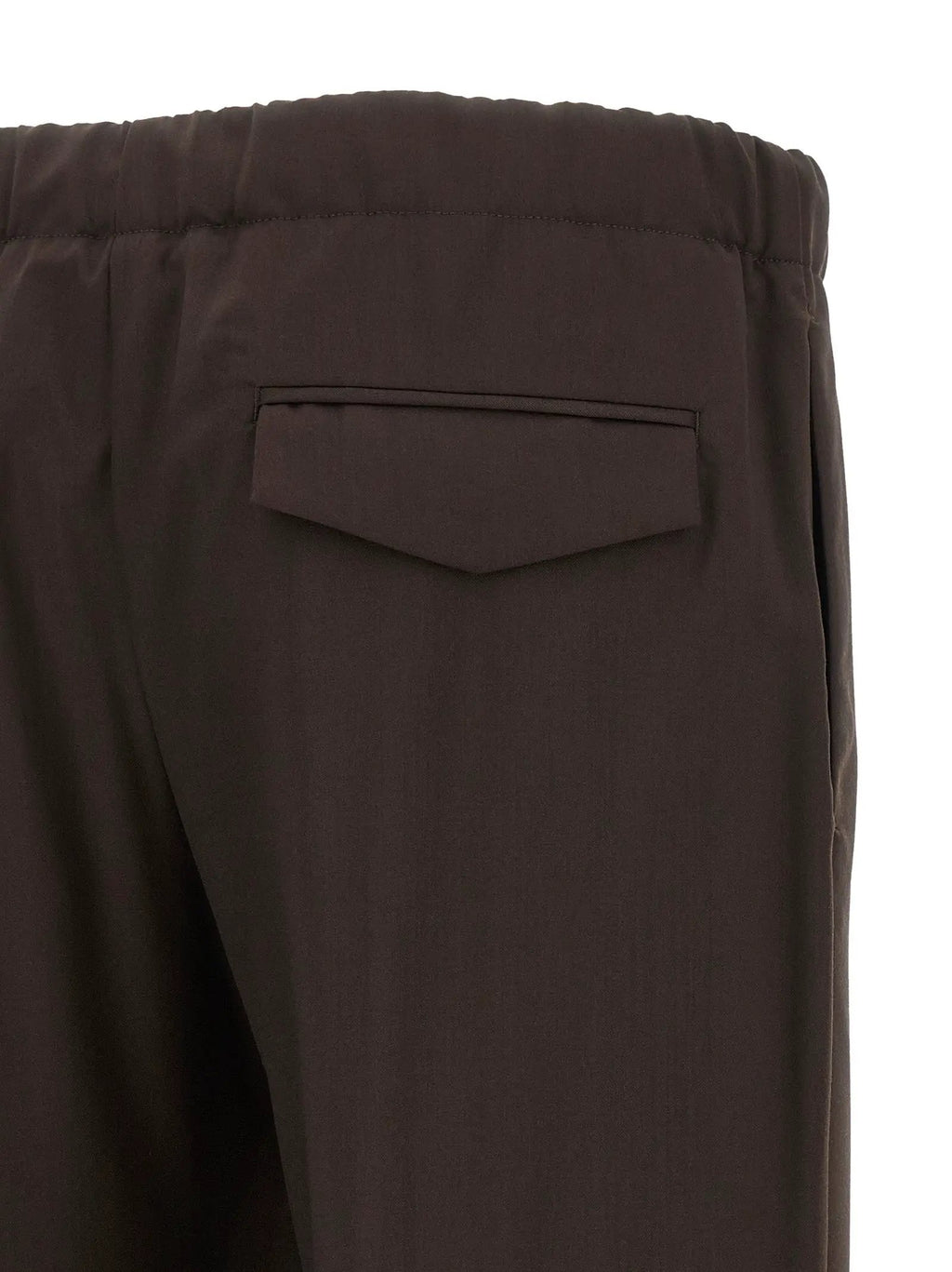 Lardini Brown Virgin Wool Casual Pants