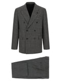 Lardini Gray Virgin Wool Two-Piece Suit