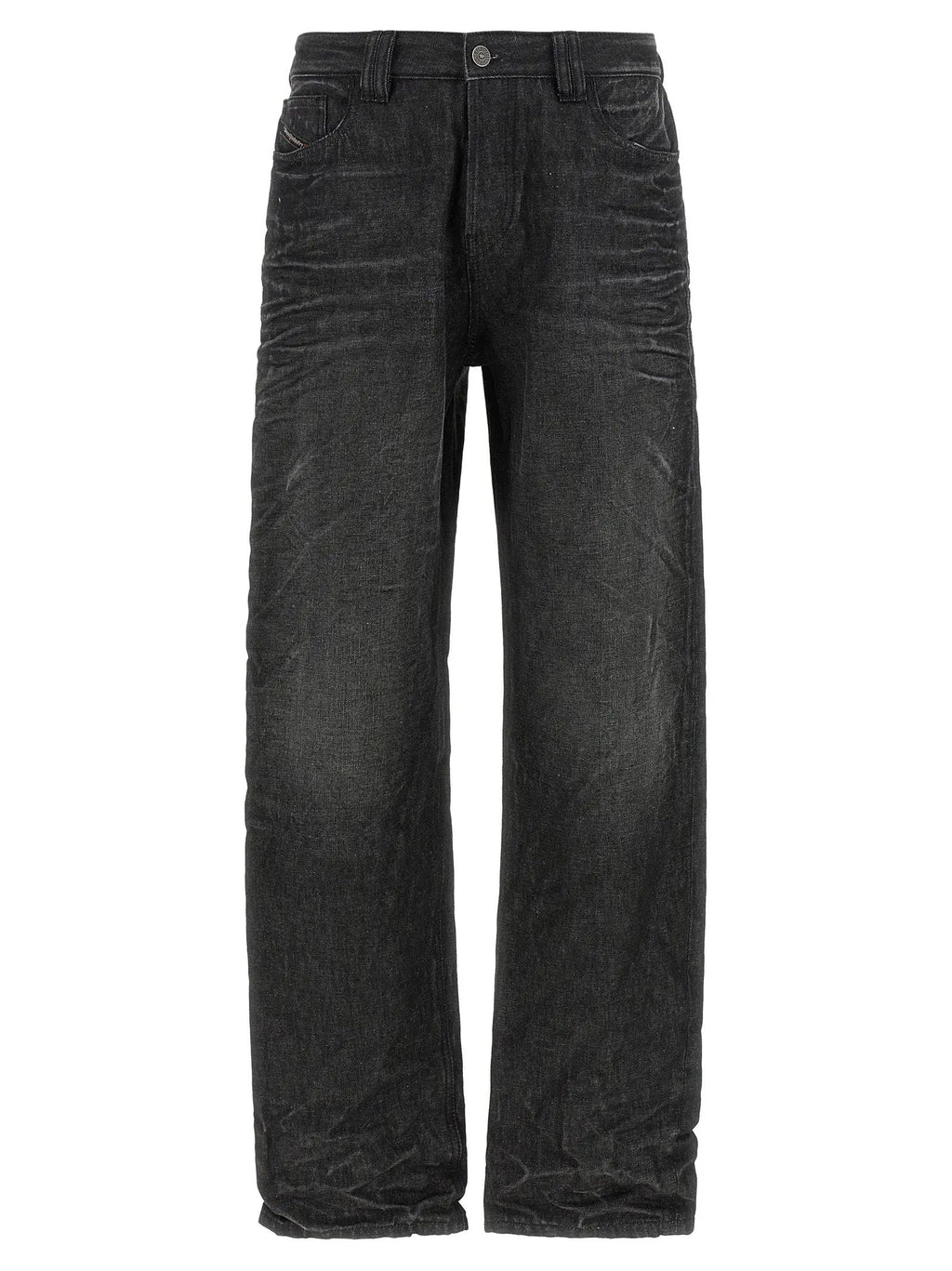 Jean droit en coton gris Diesel