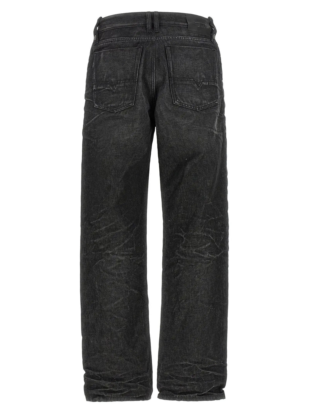 Jean droit en coton gris Diesel