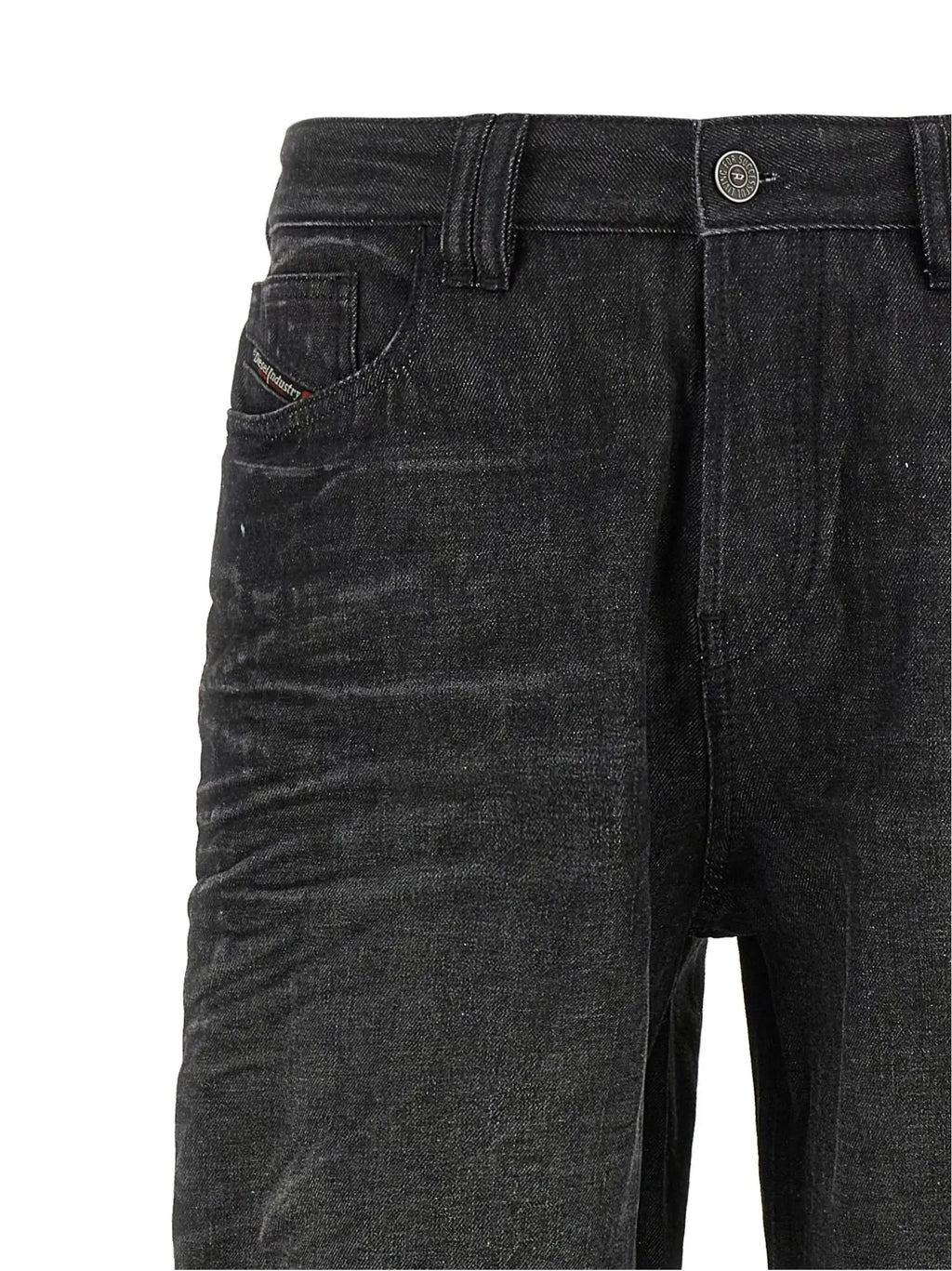 Jean droit en coton gris Diesel