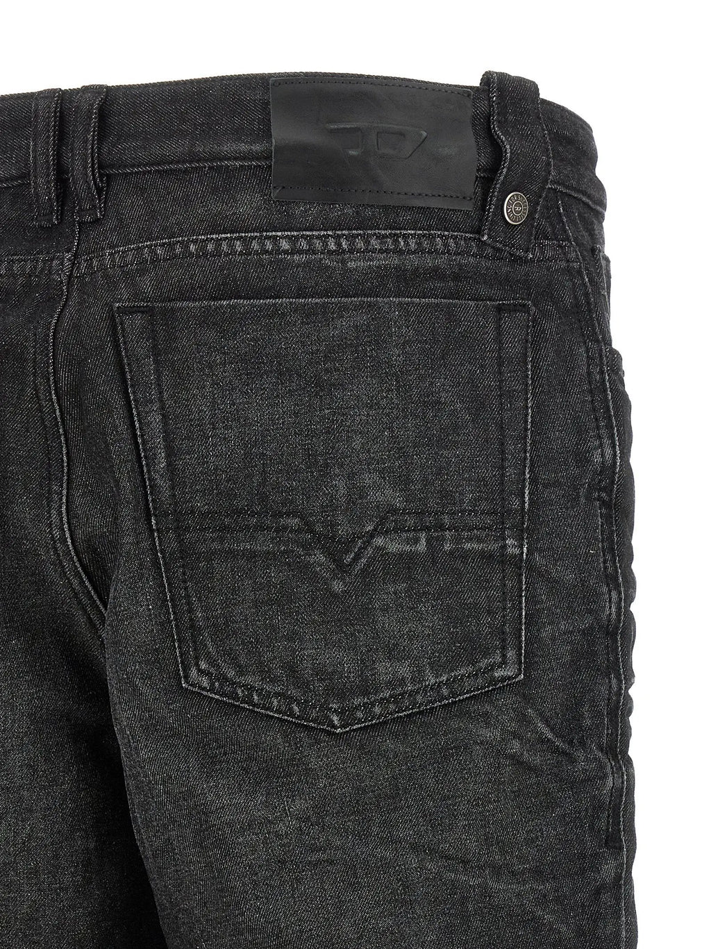 Jean droit en coton gris Diesel