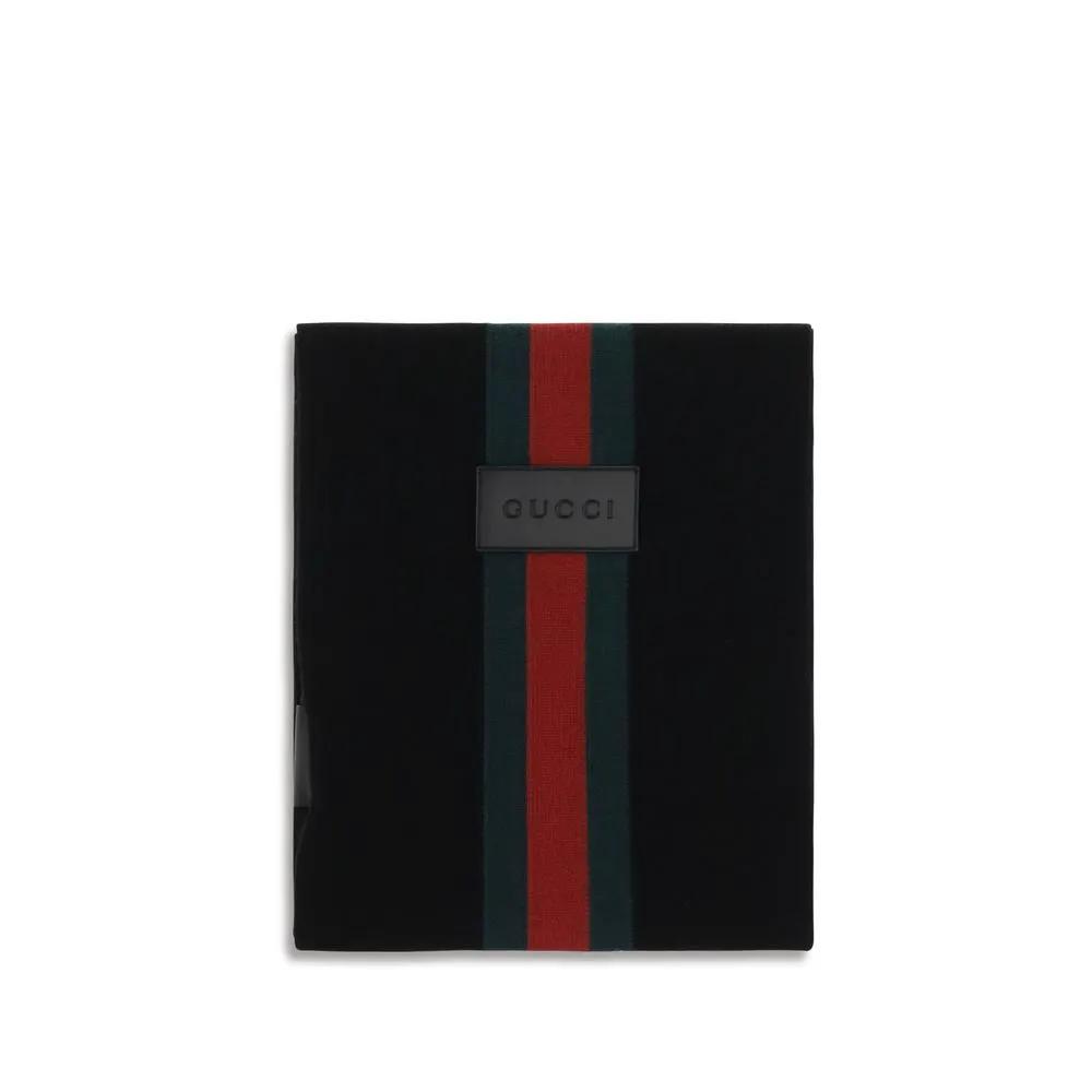 Gucci Gucci Black Wool Oves Aries Scarf