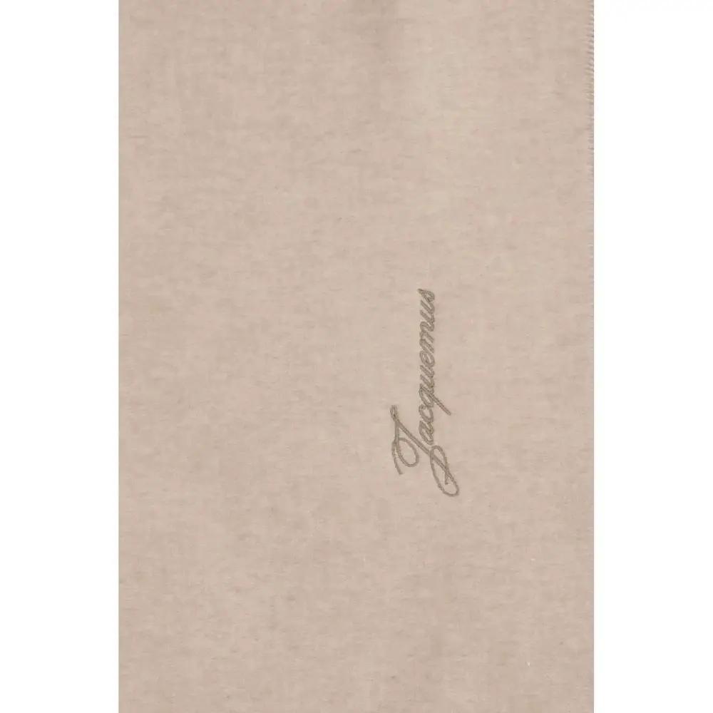 Jacquemus Jacquemus Beige Wool Oves Aries Scarf