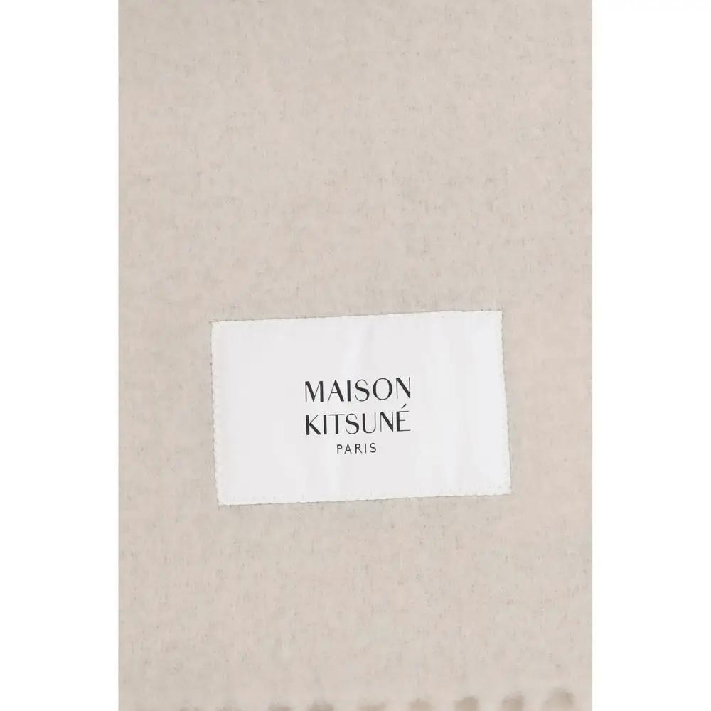 Maison Kitsuné Beige Polyamide Scarf