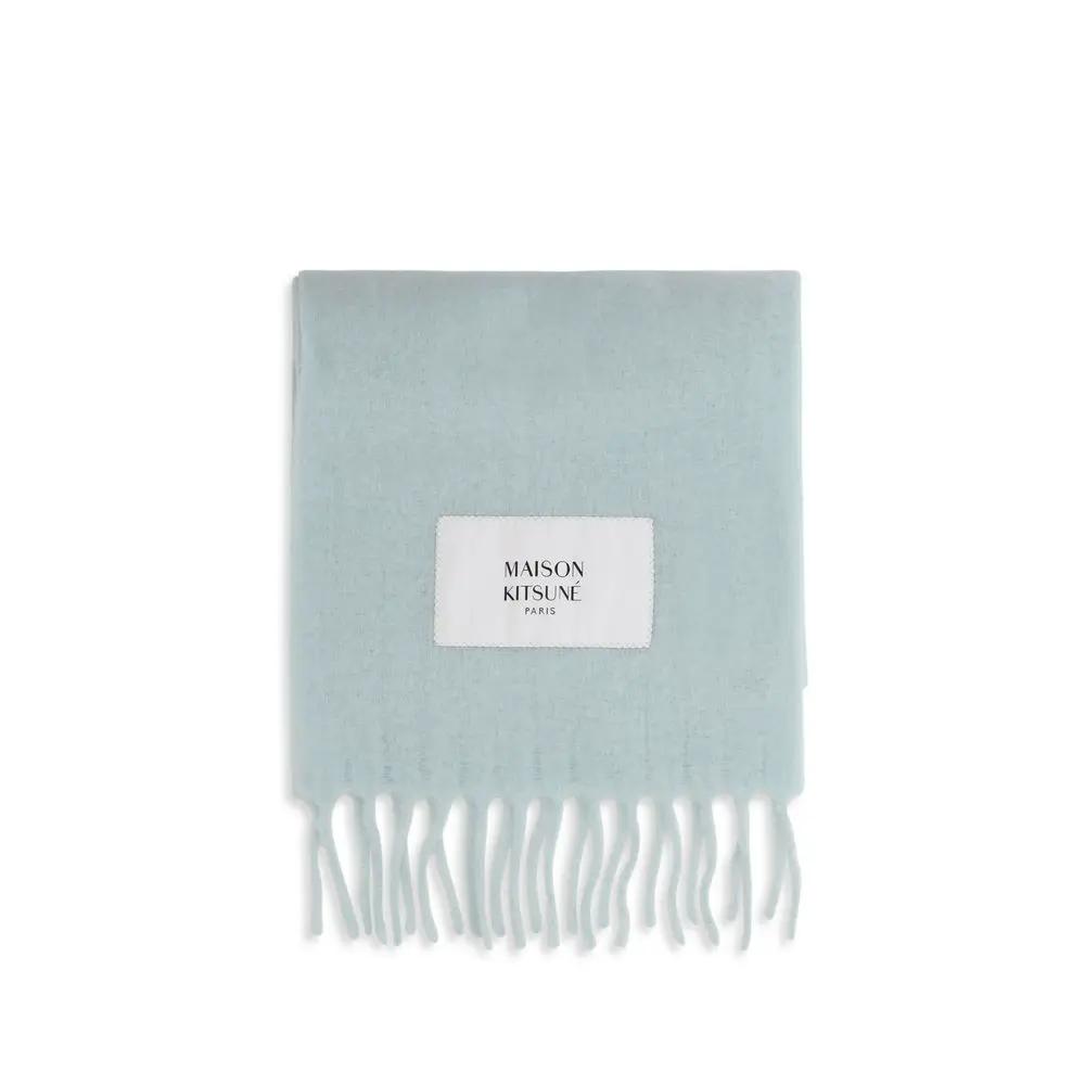 Maison Kitsuné Maison Kitsuné Blue Polyamide Scarf
