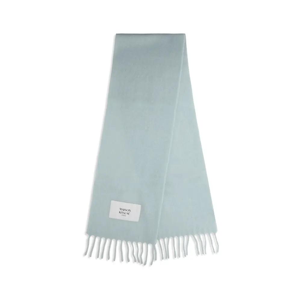 Maison Kitsuné Blue Polyamide Scarf
