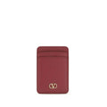 Portefeuille Valentino Garavani en cuir de veau rouge Bos Taurus